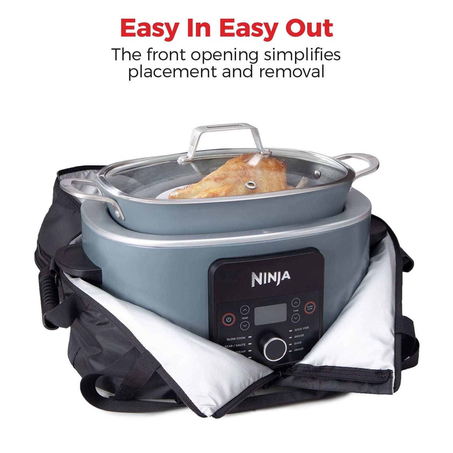 Goldlion Carrying Bag Compatible with Ninja Crockpot Slow Cooker - Portable Travel Carrier Case - Accessories for Ninja Foodi Possiblecooker Pro 8.5 Qt