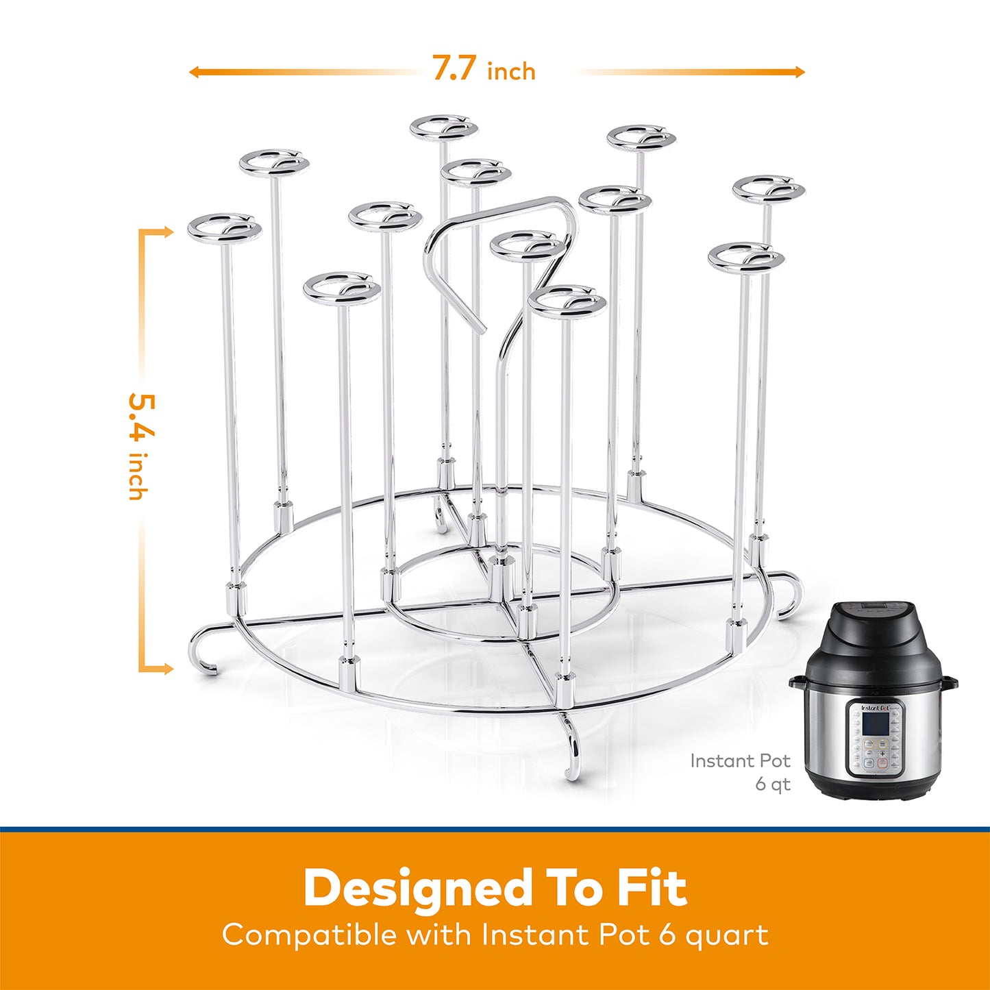 Goldlion Skewer Stand Compatible with Instant Pot 6 Quart Accessories for Air Fryer Crisp Lid