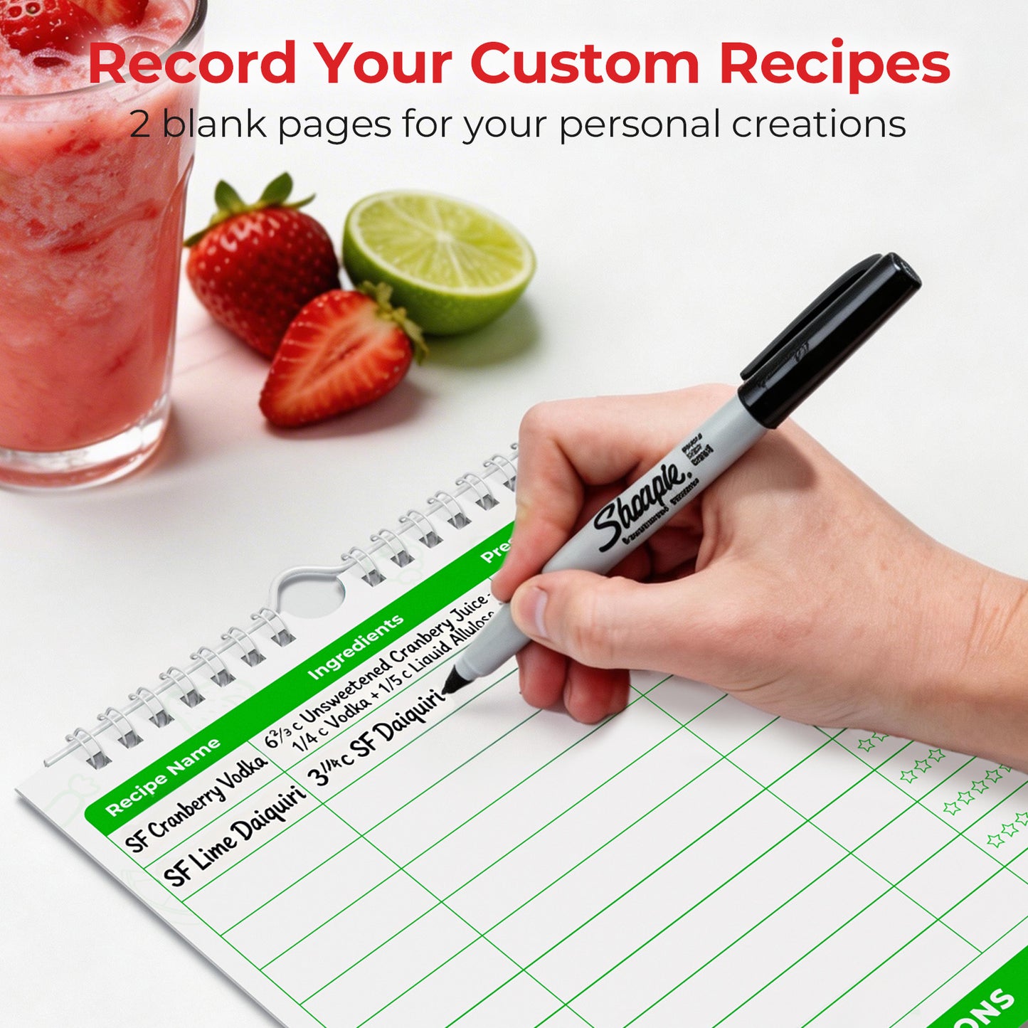 Goldlion Magnetic Cheat Sheet for Ninja SLUSHi FS301 Accessories, 73 Recipes & Presets Quick Reference Guide, Waterproof Flip Booklet for Ninja Frozen Drink Maker 88 oz